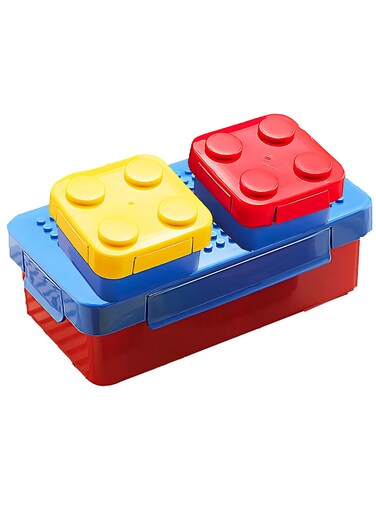 Stackable Bento Lunch Box for Kids - Dishwasher &amp; Freezer Safe, BPA-Free Lunch Containers for Toddlers, Ideal for School &amp; On-the-Go Meals, Durable Lunch Box for Kids 1080ml (Blue New)