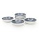 Edessa Ceramic Ginko 10.5Cm Round Snack Bowl, Multicolor (Set of 6)