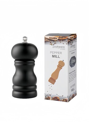Wood Manual Black Pepper Grinder   Adjustable Coarseness   Kitchen Spice Mill Tool