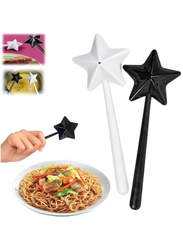 cuspitum Wand salt and pepper shakers,Magic wand salt and pepper shakers,salt and pepper shakers,salt and pepper wand shakers,Salt and pepper shaker magic wands Duo salt/pepper (2 pcs black+white)