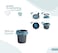 Rio Trash Bin with Automatic Trash Bag Dispenser- (Dustbin with BuiltIn Liner Box)