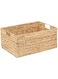 Homesmiths Natural Water Hyacinth Small Storage Bins 33.6 x 23 x 15 cm