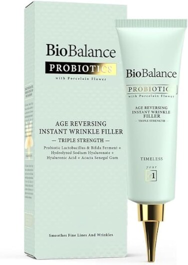 Bio Balance Probiotics Age Reversing Instant Wrinkle Filler, With Triple Strength, To Repairs Damage Skin, Reduces Wrinkles &amp; Flawlessly Radiant Complexion, 30ml