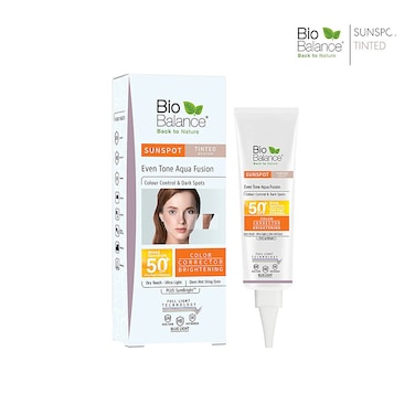 BioBalance Sunspot Even Tone Aqua Fusion Tinted, SPF 50+, 40 ml