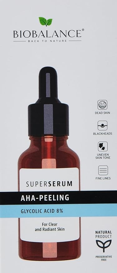 BioBalance Super Serum AHA-Peeling Glycolic Acid 8%, 30 ml