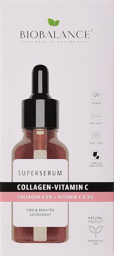 BioBalance Super Serum Collagen 4.5% + Vitamin C 0.5%, 30 ml