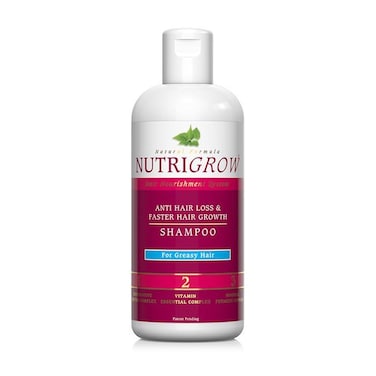 NutriGrow Anti Hair Loss &amp; Faster Hair Growth Shampoo, For Greasy Hair, 300 ml