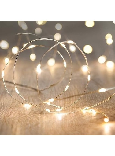 Pack of 5 LED Fairy String Lights &ndash; 6Ft (2M), 20 Warm White LEDs, Battery-Operated, Flexible Copper Wire for Home, Party &amp; Holiday Decorations