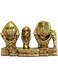 eSplanade Brass Lord Puri Jagannath, Balaram and Subhadra maa Idol for Decor Idol Murti Statue - 2.75 inches