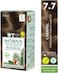 NEVA&nbsp;Naturalis Permanent Hair Color, Vegan,100% Gray Coverage, Organic, No Harmful Chemicals, Ammonia Free, Long-Lasting - CARAMEL - 7.7