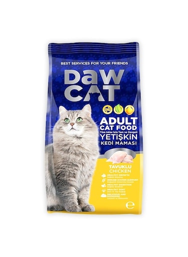 Dawcat Adult Cat Food With Chicken - 1kg