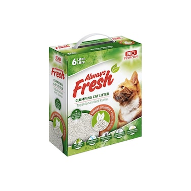 Bio PetActive Always Fresh Unscented Extra Clumping Cat Litter - 6L