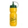 Herevin 660ml Mustard Yellow Decorated Mustard Dispenser Bottle &ndash; BPA-Free PP &amp; PE Easy-Squeeze Condiment Bottle with Snap-On Cap &ndash; Reusable