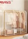 Hanging Garment Bags,Extra Large Clear Garment Rack Cover,Dustproof Waterproof Storage Bag For Wardrobe With Full Zipper,120x50x150cm