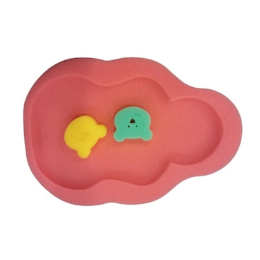 BabyJem Baby Bath Sponge, 0+ Months, Coral
