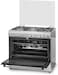 Wolf Power Freestanding 90X60 Cm Gas Cooking Range, 5 Gas Burners, Cast Iron Pan Support, Auto Ignition, Stainless Steel, Wcr950Ci