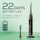 Beurer SC 50 Midnight Ink   Electric Toothbrush with 5 Cleaning Modes   80,000 Vibrations   Time Display   Includes 2 Replacement Toothbrush Heads   German Engineering   3-Year Guarantee