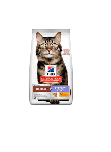 Hill's Science Plan Hairball &amp; Perfect Coat Adult Dry Cat Food with Chicken 1.5 kg