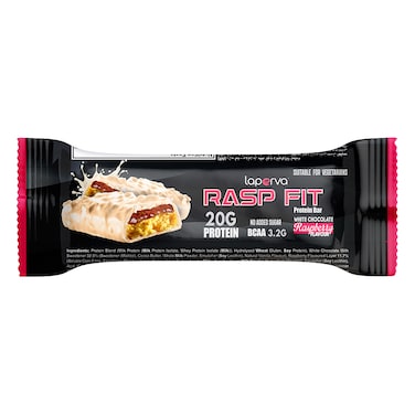Laperva Rasp Fit Protein Bar, White Chocolate Raspberry, 1 Bar