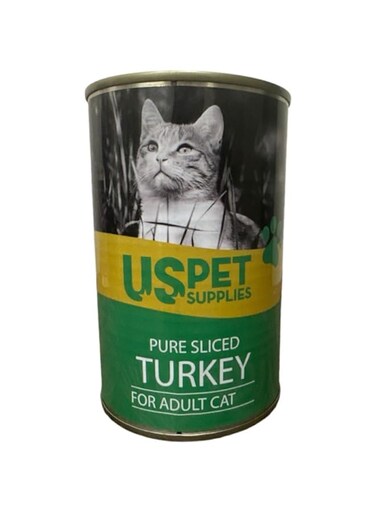 US PET SUPPLIES PURE SLICED TURKEY FOR ADULT CAT