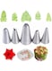 BHjoybeauty 5 Pieces Leaf Piping Icing Nozzle Cake Decorating Tube Tips Set，Leaves Stainless Steel Icing Piping Nozzles for Pastry Fondant DIY Baking Tools (Leaf)