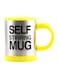Self Stirring Mug Yellow/Silver/Black