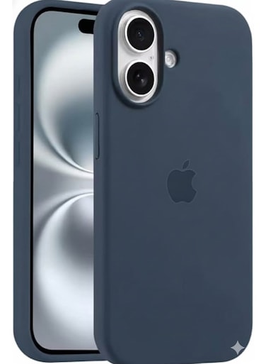 New iPhone 17 Navy Blue Luxury Magnetic Compatible for iPhone Series &ndash; Shockproof, Slim Fit, Soft-Touch Protective Cover with Magnetic Wireless Charging Support