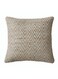 Rustic Style Square Cushion Made of Natural Jute &amp; Cotton &acirc;&euro;&ldquo; Bronze Tone Finish, 45&Atilde;&mdash;45 cm