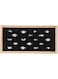 Kanwoder Bamboo Ring Holder,Ring Display Stand,Jewelry Organizer Stand for Rings Earrings Selling (Black)
