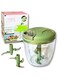 Small Hand Pull Manual Mini Chopper Mincer With 5 Stainless Steel Blades Attachment For Vegetables Nuts Fruits Meat 950ML Green
