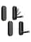 XSGTZMJ 4PCS Foldable Invisible Hook Zinc Alloy Bathroom Wall Hook Retractable for Closet Scarf Hat Robe Key Purse Bag Folding Hooks Minimalist Style (Black)