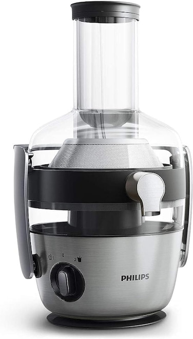 Philips Juicer Avance Collection - 1200W, 1L, XXL Feeding Tube, Quick Clean, Low Noise, Metal - HR1922/21