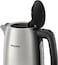 Philips Daily Metal Kettle, 1.7 Liters Capacity, 2200 Watts, Silver/Black, HD9350/92