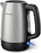 Philips Daily Metal Kettle, 1.7 Liters Capacity, 2200 Watts, Silver/Black, HD9350/92