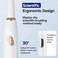 SEAGO Electric Toothbrush with 10 Brush Heads,Travel with Travel Case and Holder,Smart Timer for Adults,SG-2316 (White)

