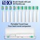 SEAGO Electric Toothbrush with 10 Brush Heads,Travel with Travel Case and Holder,Smart Timer for Adults,SG-2316 (White)
