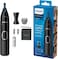 Philips Series NT5650/16 5000 Battery-Operated Nose, Ear and Eyebrow Trimmer, Black (Pack of 1)