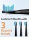 Seago Electric Toothbrush for Adults, with 3 Brush Heads and 4 Modes, Rechargeable Sonic Toothbrush One Charge for 30 Days, Travel Electric Toothbrushes with 2 Mins Timer Black
