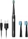 Seago Electric Toothbrush for Adults, with 3 Brush Heads and 4 Modes, Rechargeable Sonic Toothbrush One Charge for 30 Days, Travel Electric Toothbrushes with 2 Mins Timer Black
