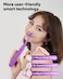 MySmile DY156 Electric Toothbrush for Adults, Rechargeable Sonic Battery Toothbrush Portable with 3 Brush Heads, 2 Mins 5 Modes Smart Timer, 45000VPM, One Charge for 60 Days - Purple
