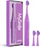MySmile DY156 Electric Toothbrush for Adults, Rechargeable Sonic Battery Toothbrush Portable with 3 Brush Heads, 2 Mins 5 Modes Smart Timer, 45000VPM, One Charge for 60 Days - Purple
