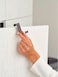 Brabantia Door Steam Blanket Grey, 50 x 1 x 110 cm, Over-Door Heat & Moisture Protective Garment Steaming Mat