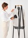 Brabantia Foldable Steam Board Pepper Black, 40 x 85 cm, Heat-Resistant Hanging Clothes Steaming Board for Handheld Steamers