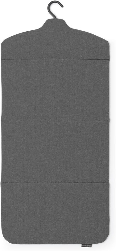Brabantia Foldable Steam Board Pepper Black, 40 x 85 cm, Heat-Resistant Hanging Clothes Steaming Board for Handheld Steamers