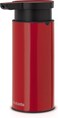 Brabantia Handwash Soap Dispenser, 200ml, Passion Red, Refillable Non-Drip Soap Pump for Bathroom, Kitchen or Toilet, Stainless Steel &amp; Plastic