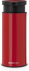Brabantia Handwash Soap Dispenser, 200ml, Passion Red, Refillable Non-Drip Soap Pump for Bathroom, Kitchen or Toilet, Stainless Steel &amp; Plastic