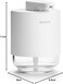 Brabantia MindSet Soap Dispenser, Pack of 2, 2 x 200ml, Non-Drip Pump, Easy Refill, Corrosion-Resistant Metal &amp; Glass, Stylish Bathroom Accessory