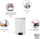 Brabantia NewIcon Pedal Bin 20 L White &ndash; Step Trash Can with Plastic Inner Bucket