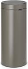 Brabantia Touch Bin New 30L Trash Can &ndash; Platinum Kitchen Waste Bin