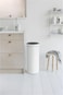 Brabantia Touch Bin New 30L Trash Can &ndash; White Kitchen Waste Bin